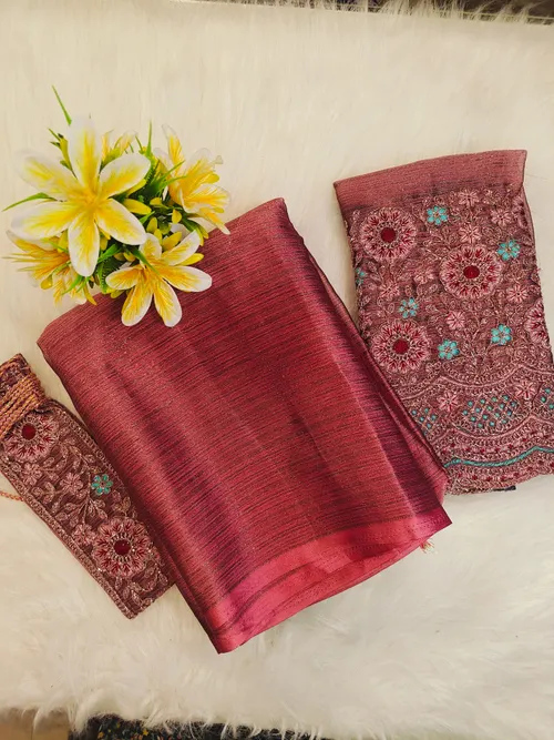 DESIGNER SAREE WITH WORK BLOUSE DS29